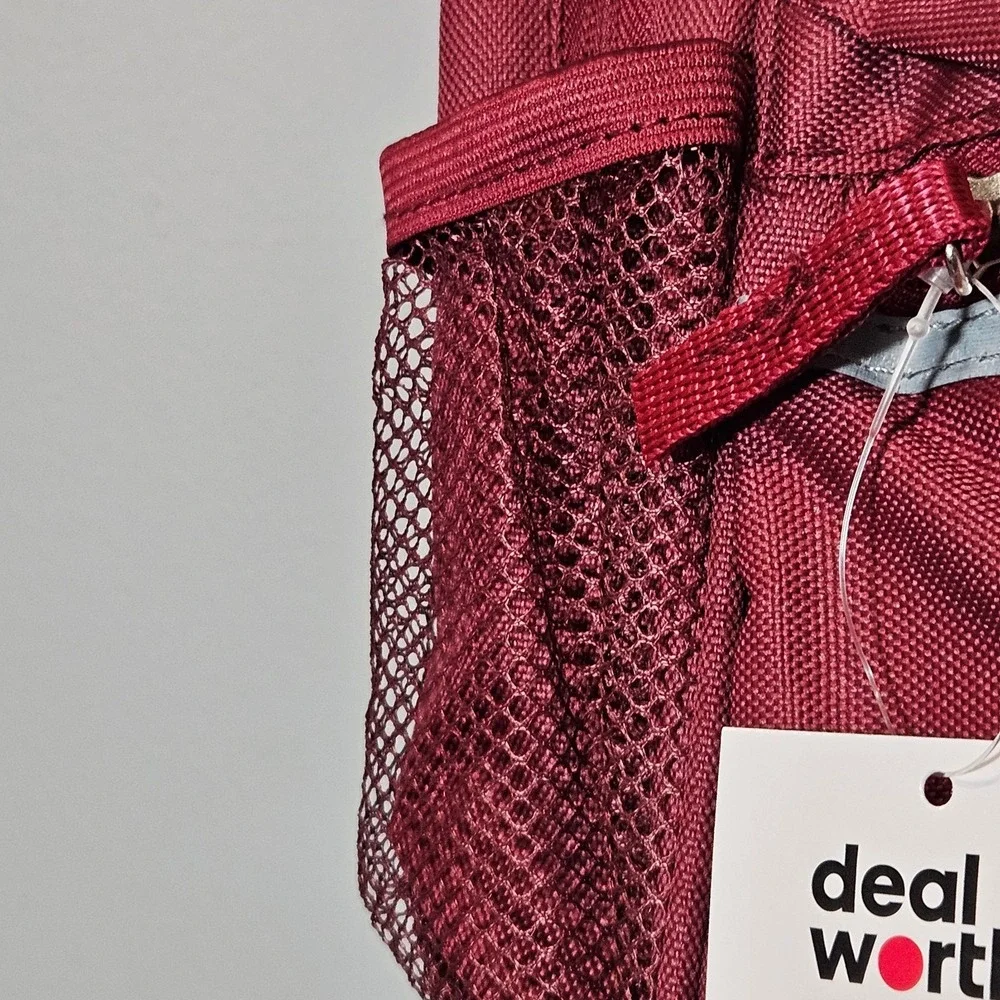 NEW Deal Worthy Backpack One Size Burgundy 15